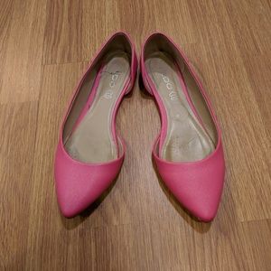 Pink flats